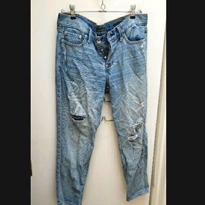 A&F distressed boyfriend jeans
